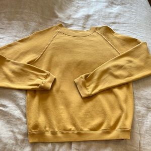 Mustard colour crew neck sweater